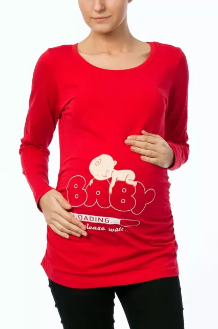 Umstandsmode Sweatshirt Motiv Schwangerschaft Geschenk Baby Loading  BV12