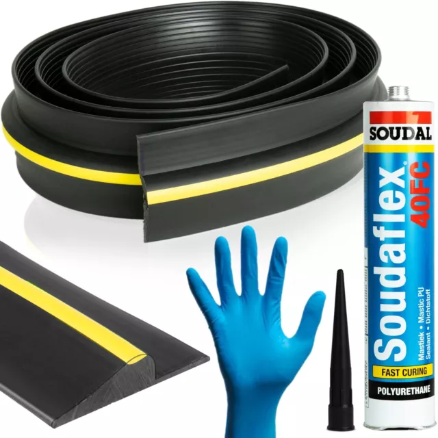 Garage Door Floor Threshold Weather Seal **HEAVY DUTY RUBBER** Draught Excluder