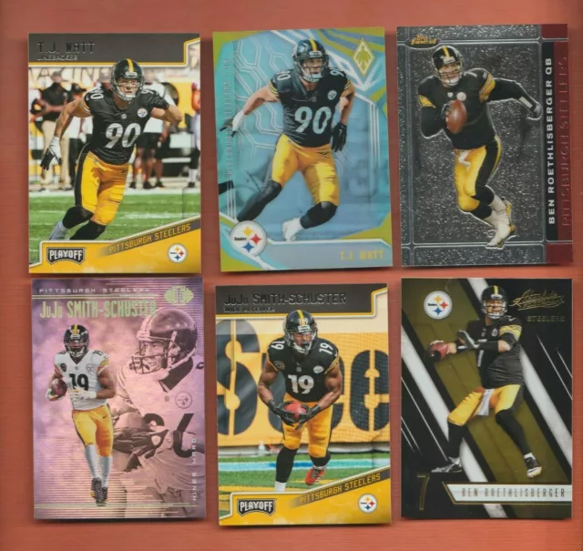 NFL Pittsburgh Steelers American Football Cards Roethlisberger Watt Bradshaw ++