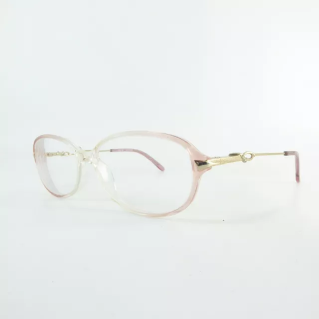 Vintage Ferucci 454 Plastic Pink Women Full Rim TJ112 Glasses Frames Eyewear