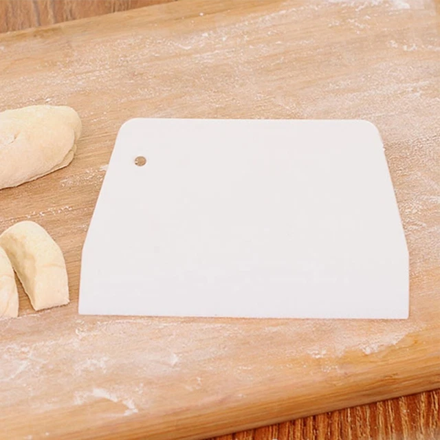 Pieza de repuesto raspador de hornear para pastel liso espátula de pastel plástico cocina