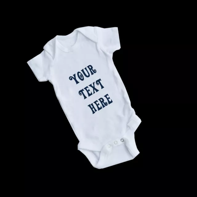 Personalised  Baby vest sleepsuit Grow Bodysuit Baby Vest Clothes Girl Boy Gift