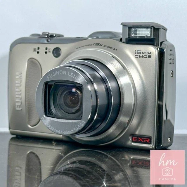 FUJIFILM FINEPIX F550EXR Camera 16MP 15x Zoom GPS Champagne Gold