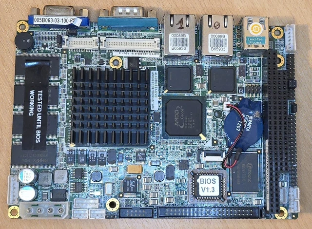 Iei Computer IEI WAFER-LX3-800-R10 INDUSTRIAL Motherboard. Tested up to BIOS ...