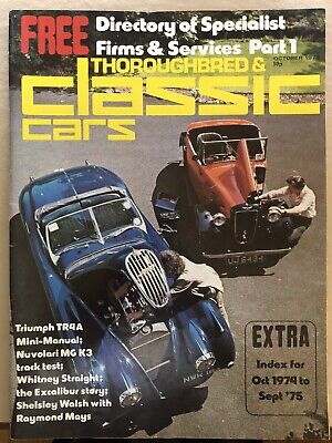 Thoroughbred & Classic Cars October 1975 Vol 3 No 1 Monthly Magazine
