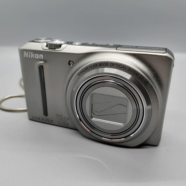 Nikon Coolpix S9050 12,1 megapixel fotocamera digitale compatta argento testato 3
