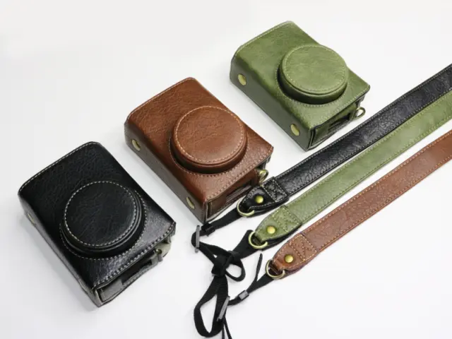 Leather Camera Protect Case For Ricoh GRIII GRII GR3 GR2 GRIIIX GR3X With Strap