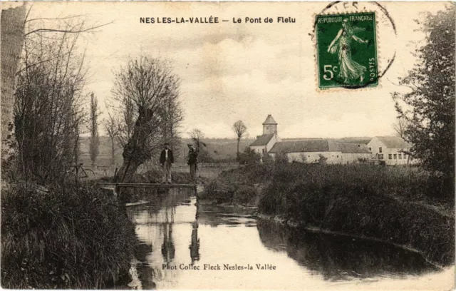 CPA NESLES-la-VALLEY - Le Pont de Fleiu (350194)