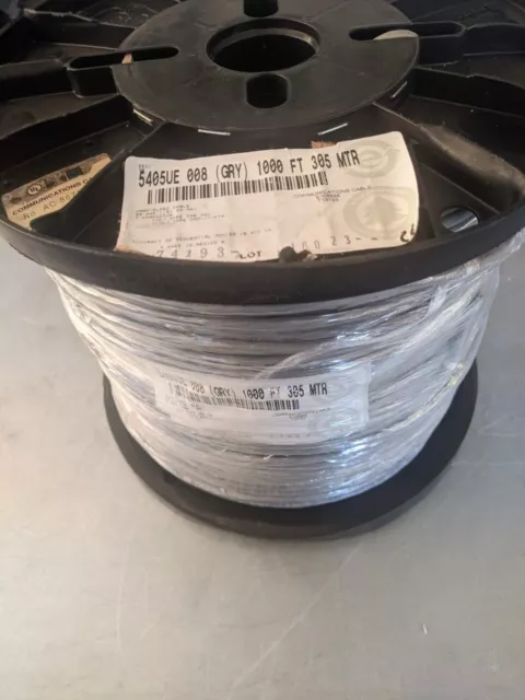 New 1000 Ft 20 Awg 7 Conductor Security & Sound Riser Cmr Cable Belden 5405Ue