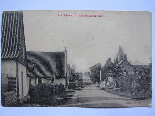 08I11 Cpa 59 - Rare Ancienne Carte Postale - La Place De Lederzeele
