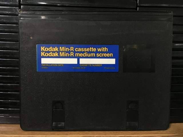 Kodak 18cm x 24cm Min-R Cassette, Kodak Min-R Medium Screen