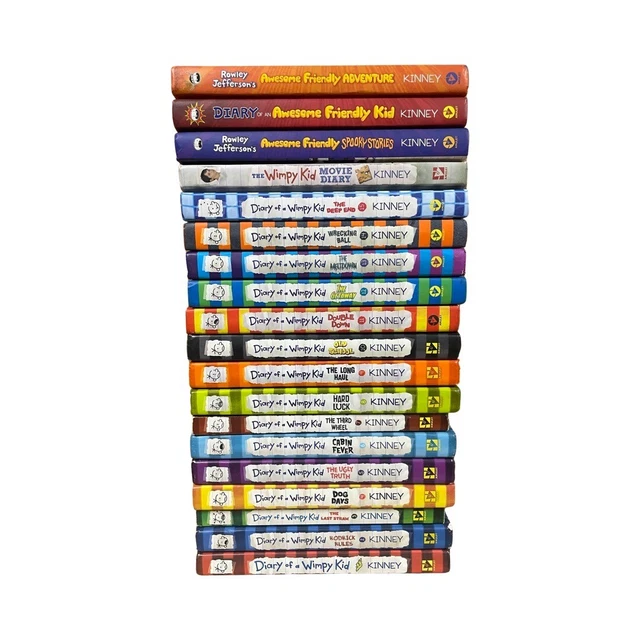 LOT OF 19 Diary of a Wimpy Kid Hardcover Set 115 + Extras VGC! As