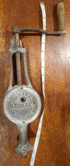 Manivela de mano vintage White Mountain Freezer - #4 - pieza vintage.
