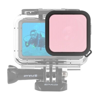 Filtro de lente de color de buceo carcasa PULUZ para cámara de acción DJI Osmo