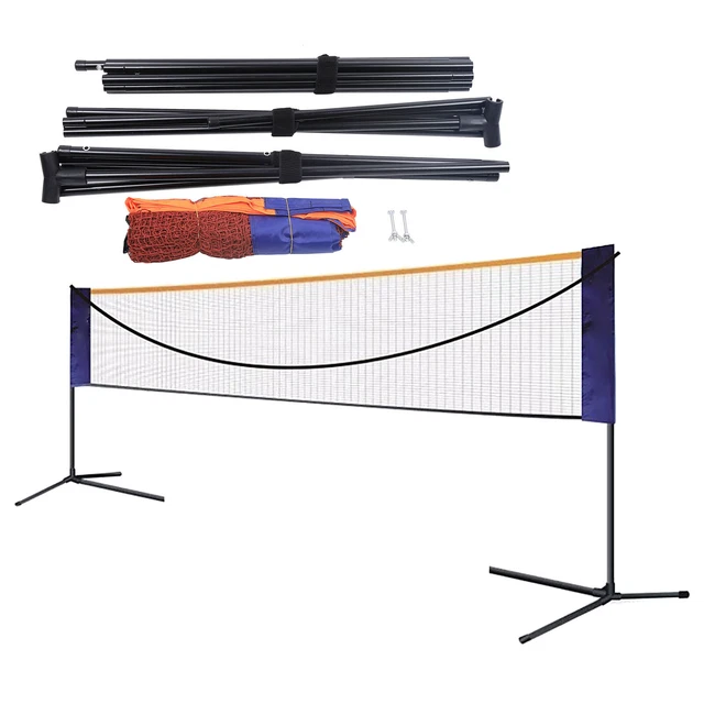 BADMINTON NET 20FT Height Adjustable Portable Tennis Volleyball Net