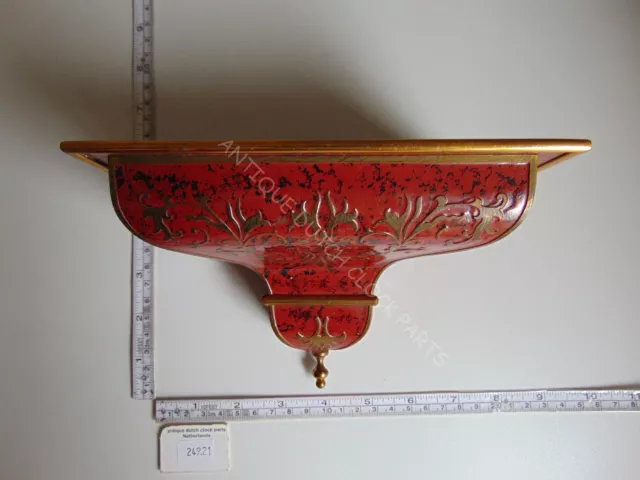 Red And Black Console For A 1960S German Schmid Boulle Or Neuchateloise Clock