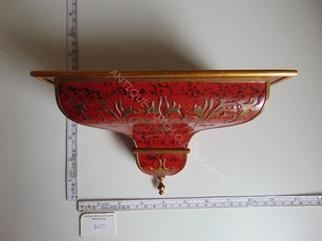 Red And Black Console For A 1960S German Schmid Boulle Or Neuchateloise Clock Red And Black Console For A 1960S German Schmid Boulle Or Neuchateloise Clock
