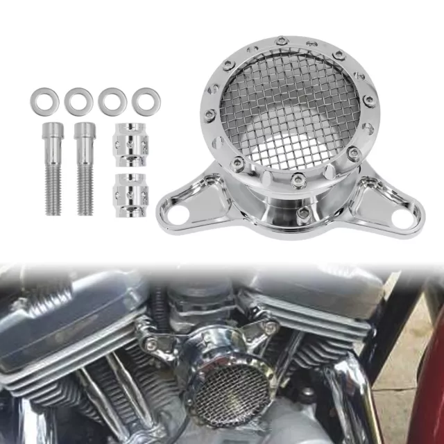Luftfilter Intake Chrom Reiniger Aluminium schwarz Für Harley Sportster 04-2021