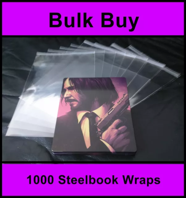 Blu-ray / DVD Steelbook Protective Wraps / Sleeves (Pack of 1000)