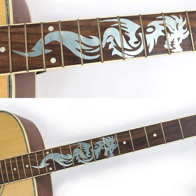 Guitar Fretboard Sticker Chinese Dragon For Acoustic Fret Electric Inlz T8N8
