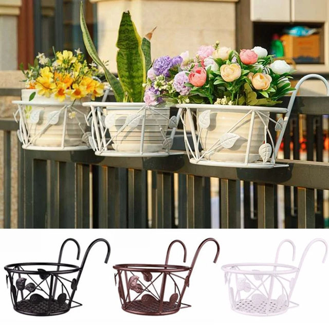 à repasser Rampes Pot à fleurs suspendu, Pot de planteur, Balcon Garde-corps