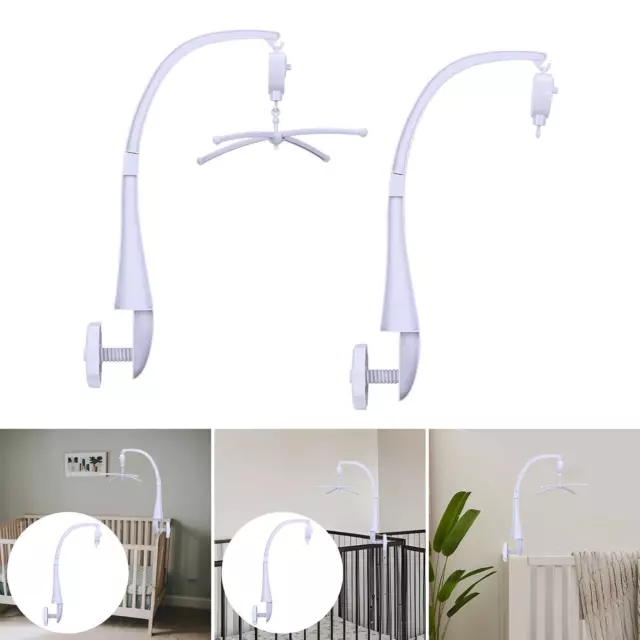 Baby Crib Mobile Bed Bell Holder Hanging Arm Bracket Crib Cot Mobile Arm