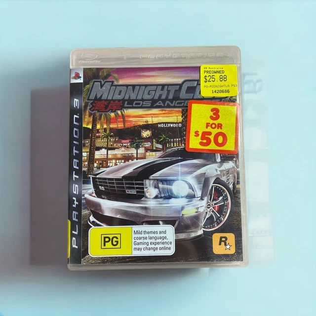 Midnight Club: Los Angeles - Sony Playstation 3 PS3 Game - With Manual