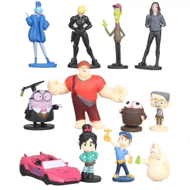 Wreck-It Ralph Doll Gift Kids Toy Action Figure Cake Topper Decor 12 PCS