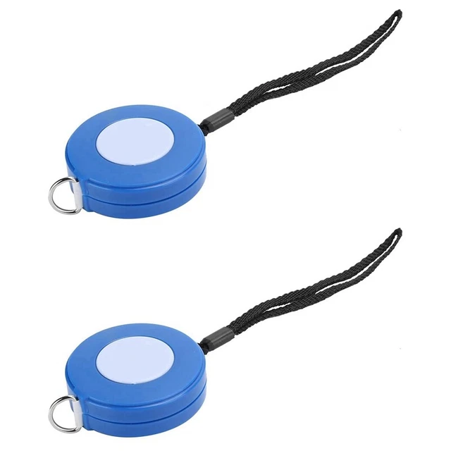 2 Metro A Nastro Morbidio Retrattile Per Corpo E Cucito - 150 Cm / 60 Cm - Mini Telescopico Con Pulsante