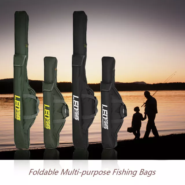 BICYCLESTORE FISHING ROD Case, Three Layers Folding Fishing Pole Storage  Bags $36.74 - PicClick
