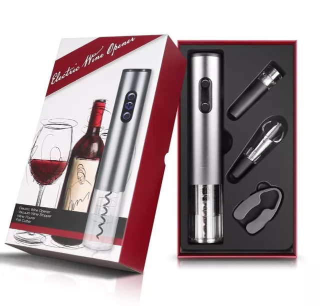 Innovative4 IN 1 Electronic Wine Accessories Gadget Wine Opener Premium Gift Set