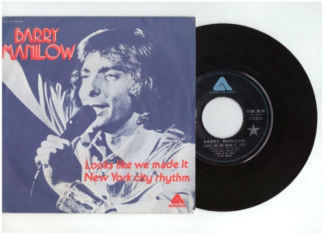 Barry Manilow Looks Like We Made It 7 Inch Vinyl Usa Arista 1977 B W New York Eur 2 72 Picclick Fr