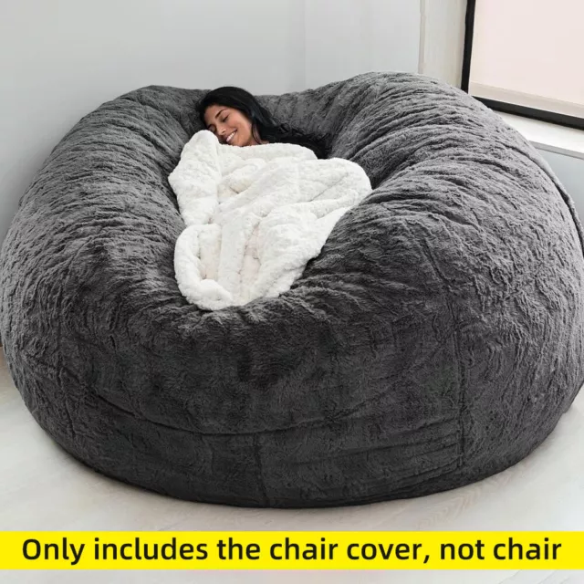 Home Sponge Bed Bean Bag Chair Cover Slipcover Double Bedroom Balcony Large NEW 3