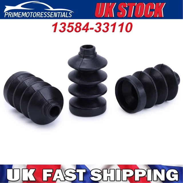 thumbnail interactive-video image 1 of LMC Suzuki GT380 Carb Dust Boots – 3x Bellows Rubbers, Throttle, Part A3-02 1 of 5