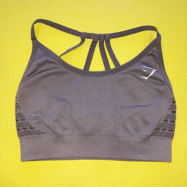 Gymshark Energy Seamless Strappy Back Sports Bra Size Small Dusty Pink
