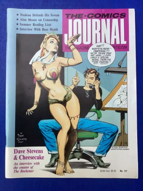 The Comics Journal 117  Dave Stevens Art / Cover  (Vf +) From 1987