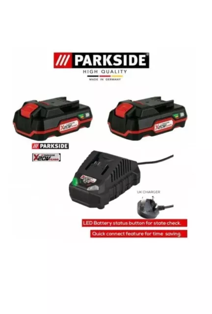 Parkside 20V 2Ah Li-ion Battery PAP 20 A1 ~ Fits Parkside X20v Team Series  Tools