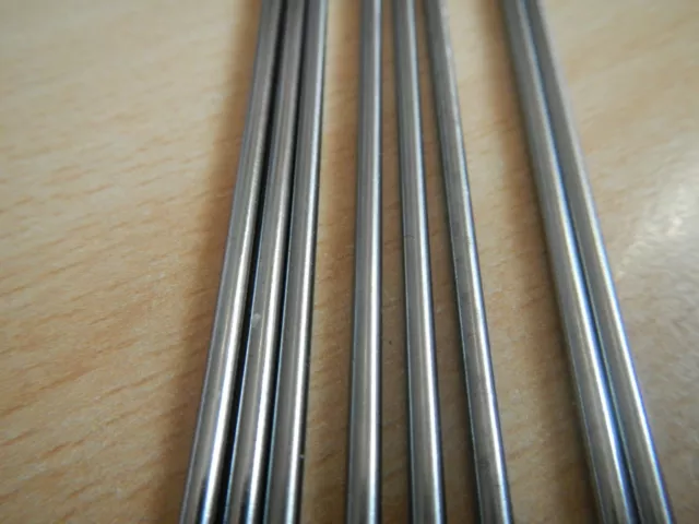 SILVER STEEL BAR round metric 1mm 2mm 2.5mm 3mm 3.5mm 4mm 4.5mm 5mm 6mm 7mm