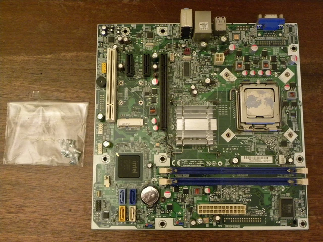HP COMPAQ FOXCONN H-IG41-uATX Rev 1.1 Micro-ATX Motherboard + Pentium ...
