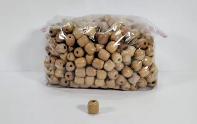2 lb. Lot, Vintage Wooden Beads Bulk Lot for Macrame & Jewelry Making Crafts