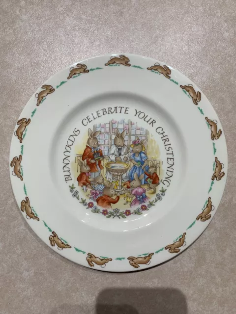 Royal Doulton Bunnykins Celebrate your Christening Plate