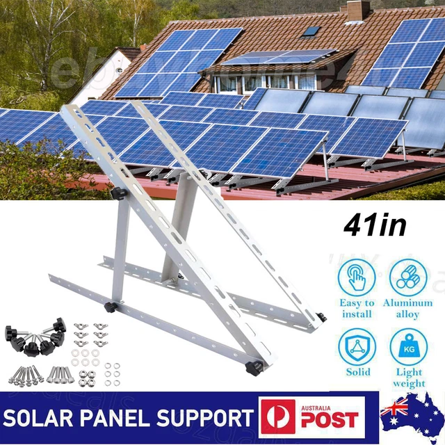 SOLAR PANEL MOUNTING Bracket Tilt Mount RV Roof Flat Surface Aluminum ...