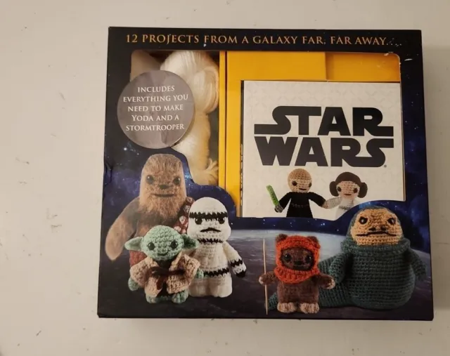 Star Wars Crochet Craft Kit Yoda & Stormtrooper 2016 New In Box