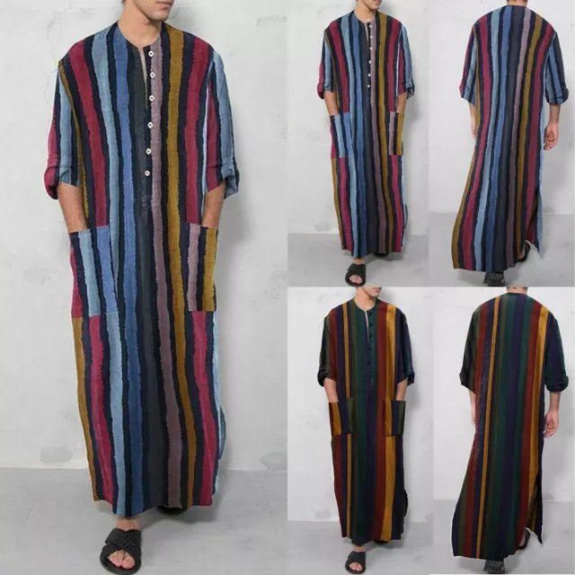Robe formelle boutonnée homme mode saoudienne Abaya Jubba mode