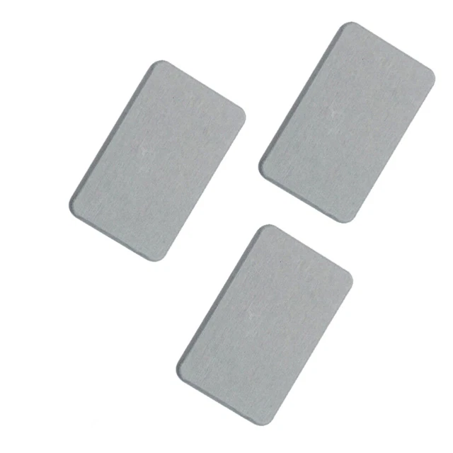 4 Dessous De Verre En Diatomite Absorbants - Gris - Pour Salle De Bain Et Cuisine