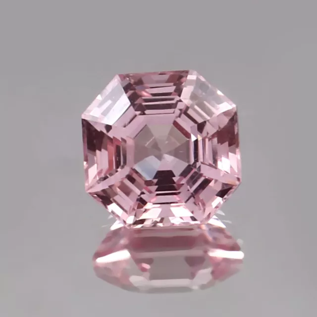 Naturel sans Défaut Ceylan Padparadscha Saphir 7.55 CT Asscher Coupe Libre Gemme