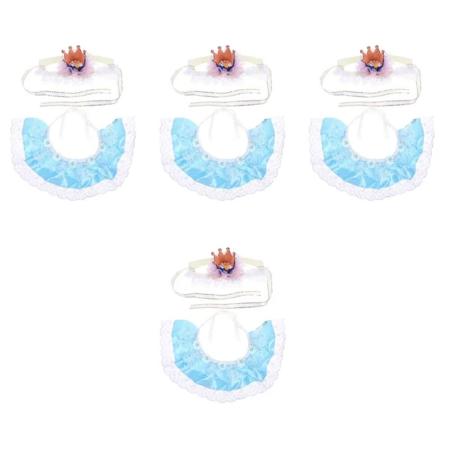 4 set di abbigliamento per il compleanno per cani da gatto per interni Ornament
