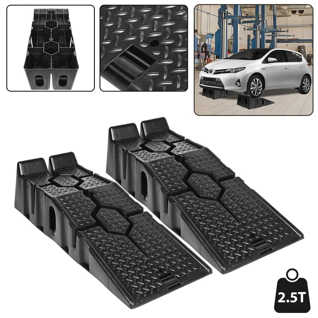 Ramp Di Sollevamento Auto In Plastica | Portata 2,5 T | Larghezza 320 Mm | Set Di 2 Pezzi - Foto 6