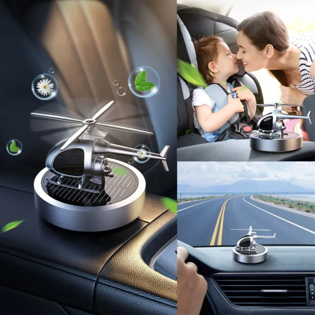 5ml Vehicle Mounted Aromatherapy Accessories Solar Powered Airplane Perfume In