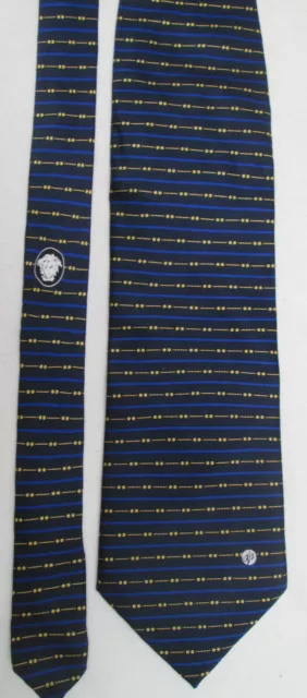 -AUTHENTIQUE cravate cravatte V2 VERSACE   100% soie  vintage